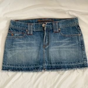 Vintage mini denim skirt